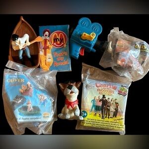 Lot of Vintage Fast Food Toys McDonald’s Little Mermaid Oliver & Company